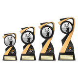 Mania Tower Netball Award Carbon Black & Gold