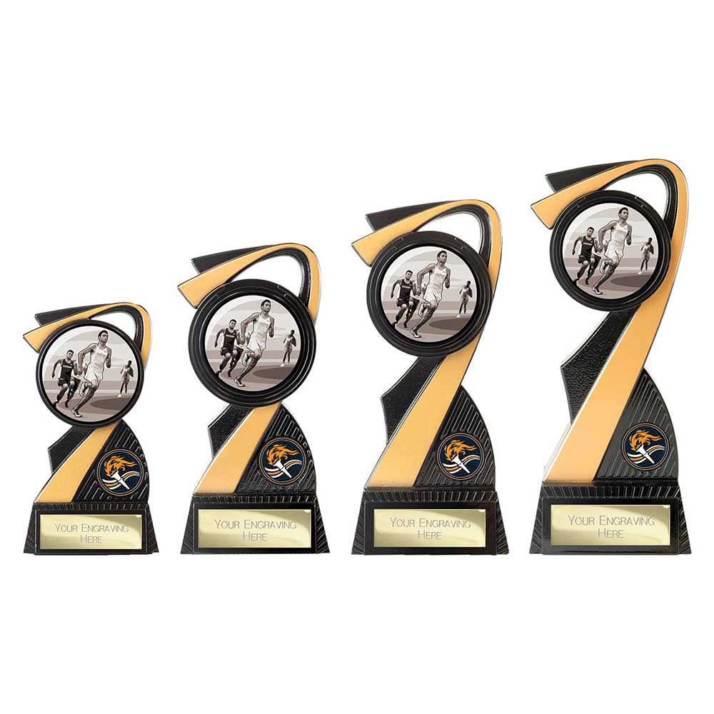 Mania Tower Running Award Carbon Black & Gold