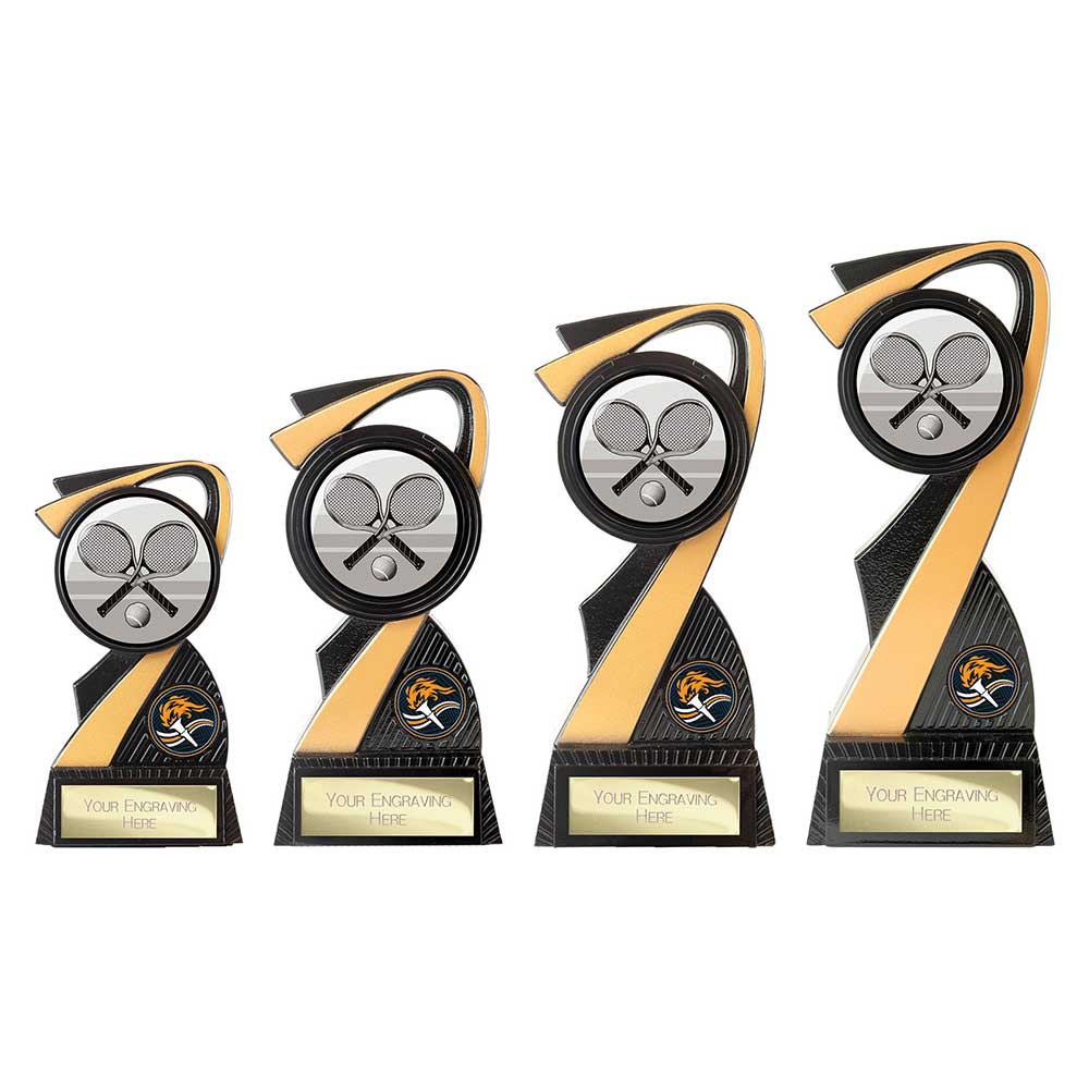Mania Tower Tennis Award Carbon Black & Gold