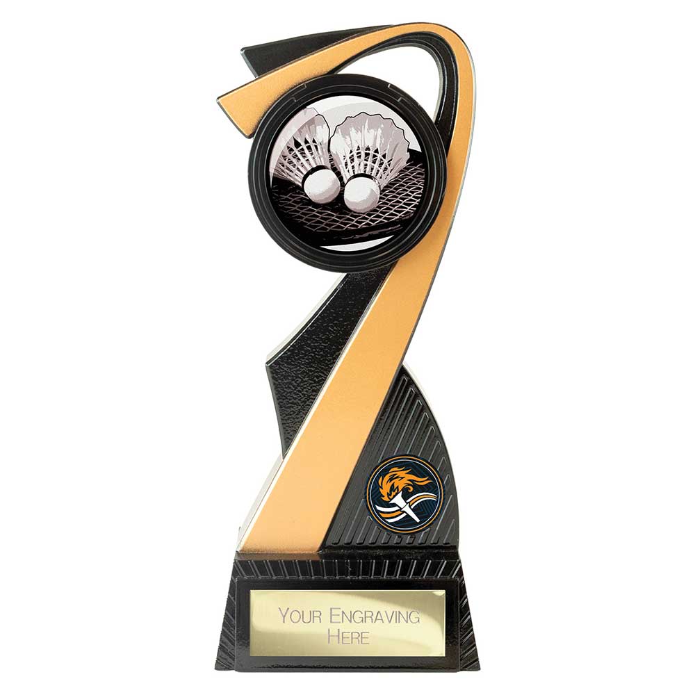 Mania Tower Badminton Award Carbon Black & Gold