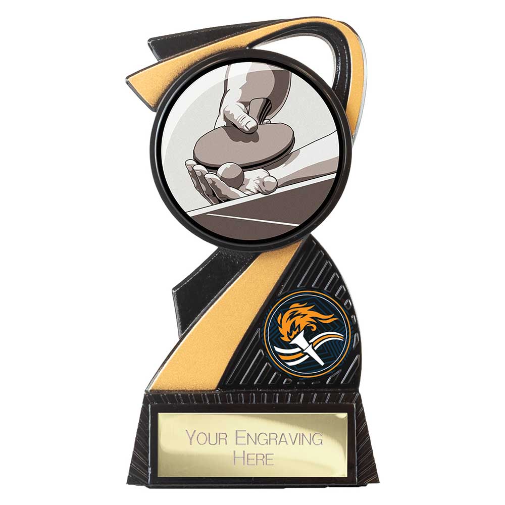 Mania Tower Table Tennis Award Carbon Black & Gold