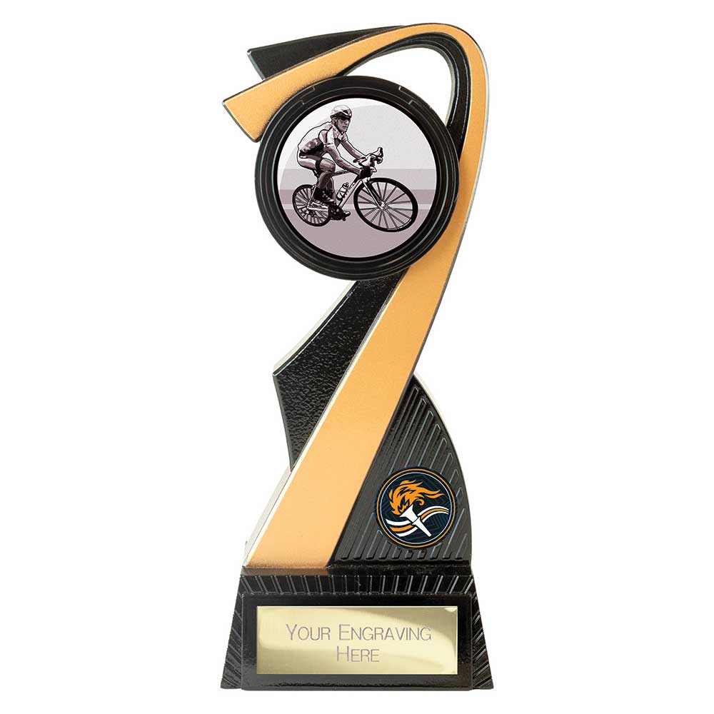 Mania Tower Cycling Award Carbon Black & Gold