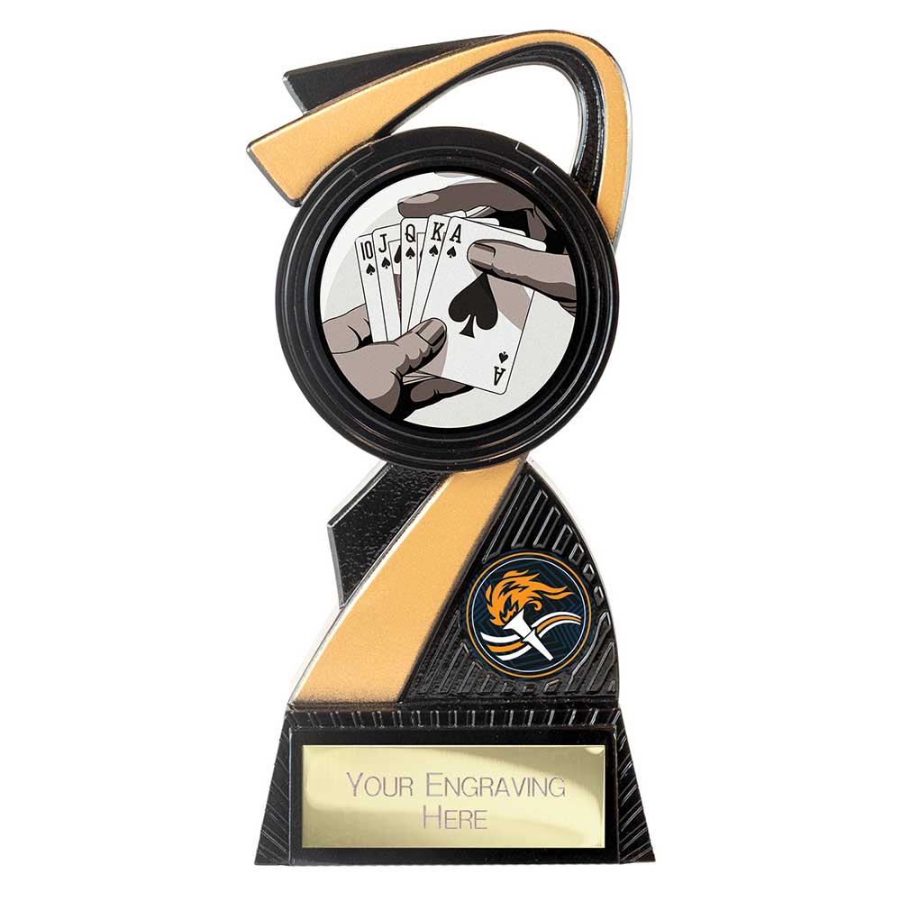Mania Tower Poker Award Carbon Black & Gold
