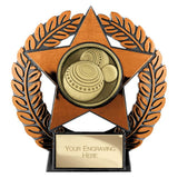 Emperor Star Lawn Bowls Plaque Bronze