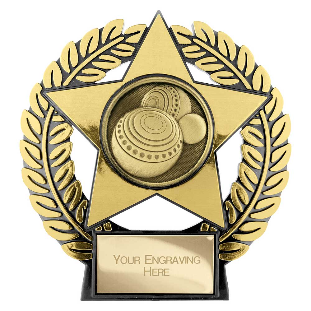 Emperor Star Lawn Bowls Plaque Bronze