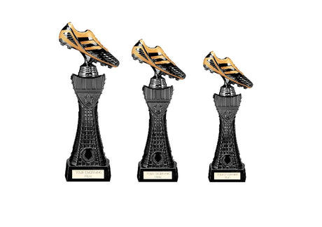 Black Viper Tower Football Boot Award - Trophies - Prudhoe Rosettes