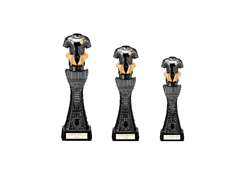 Black Viper Tower Football Strip Award - Trophies - Prudhoe Rosettes