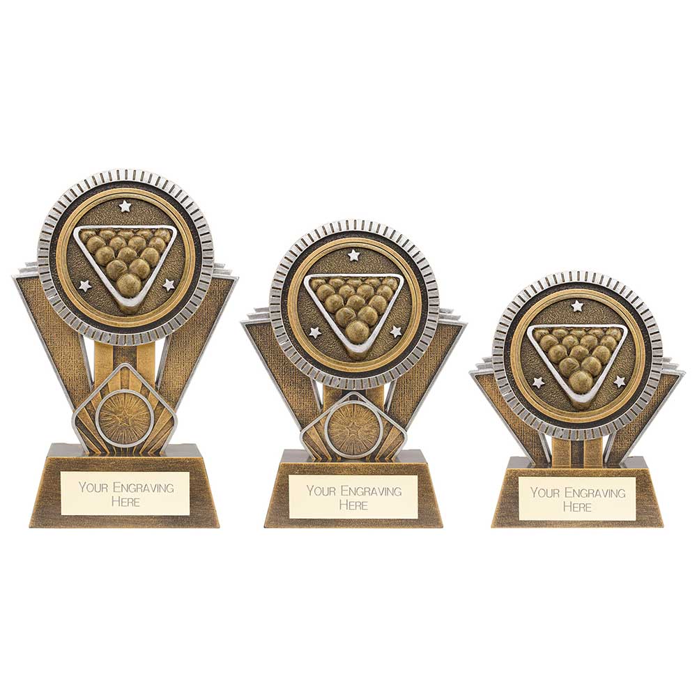 Apex Ikon Pool Award Gold & Silver - Trophies - Prudhoe Rosettes