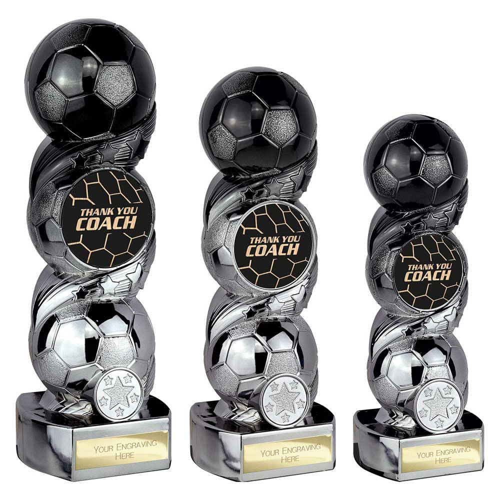 Hat-trick Strike Thank you Coach - Trophies - Prudhoe Rosettes