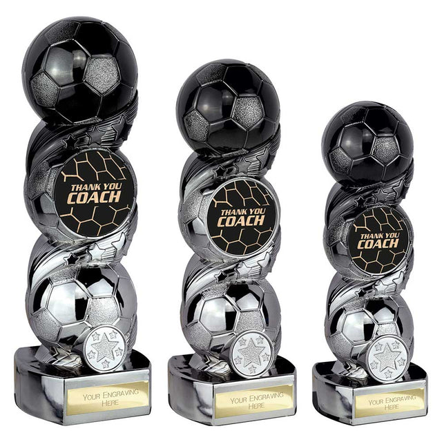 Hat-trick Strike Thank you Coach - Trophies - Prudhoe Rosettes