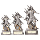 Focus Football Award Antque Silver - Trophies - Prudhoe Rosettes
