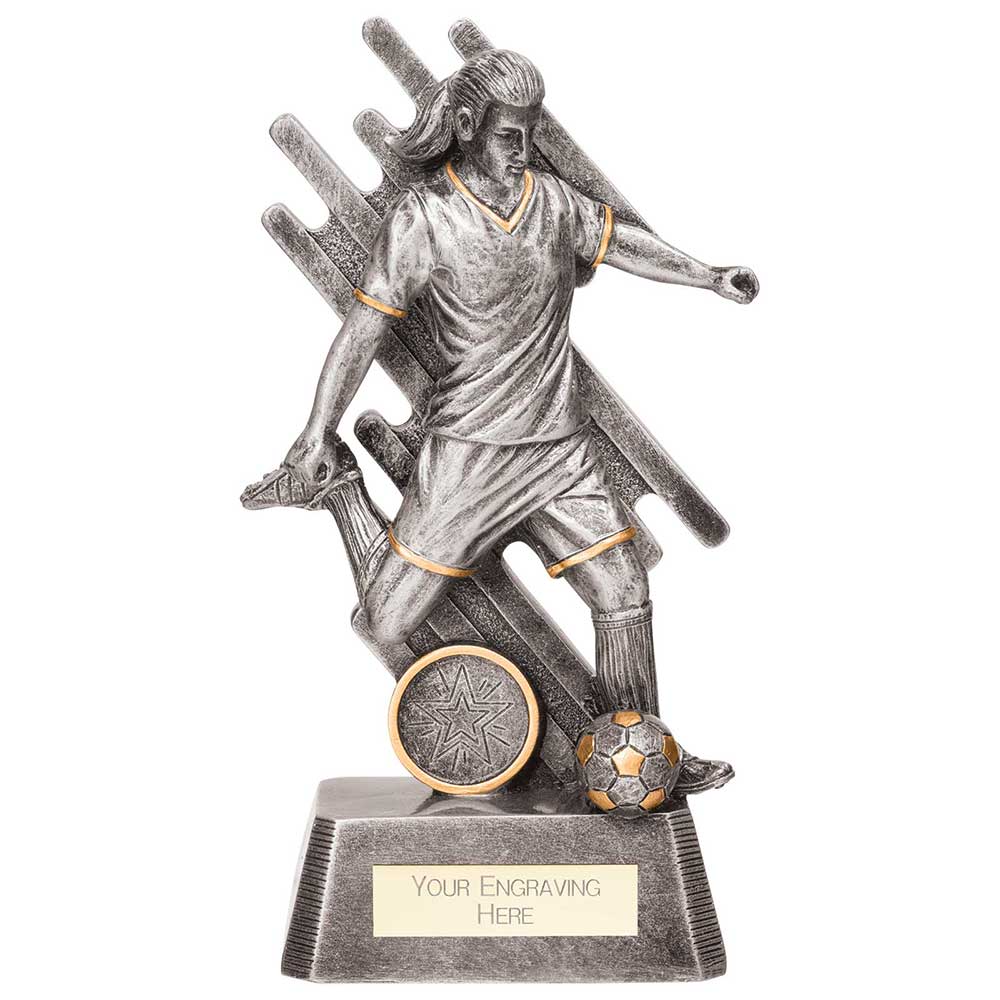 Focus Football Award Antique Silver