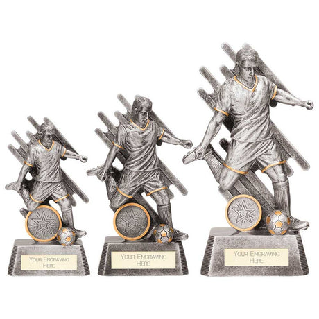 Focus Football Male Award Silver - Trophies - Prudhoe Rosettes
