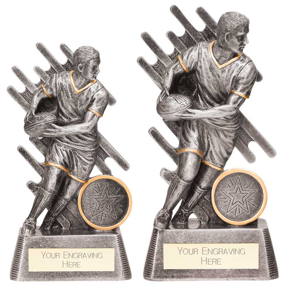 Focus Rugby Male Award Silver - Trophies - Prudhoe Rosettes