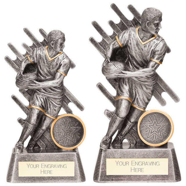 Focus Rugby Male Award Silver - Trophies - Prudhoe Rosettes