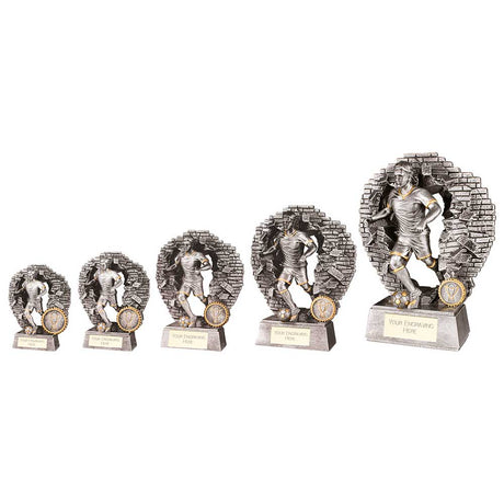 Blast Out Male Football Resin Award - Trophies - Prudhoe Rosettes