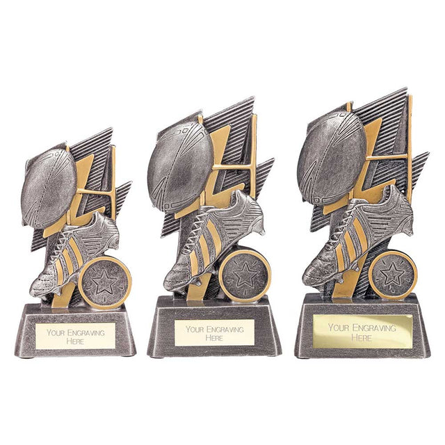 Strike Bolt Rugby Award - Trophies - Prudhoe Rosettes