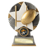 Pulse Star Rugby Award Antique Silver & Gold