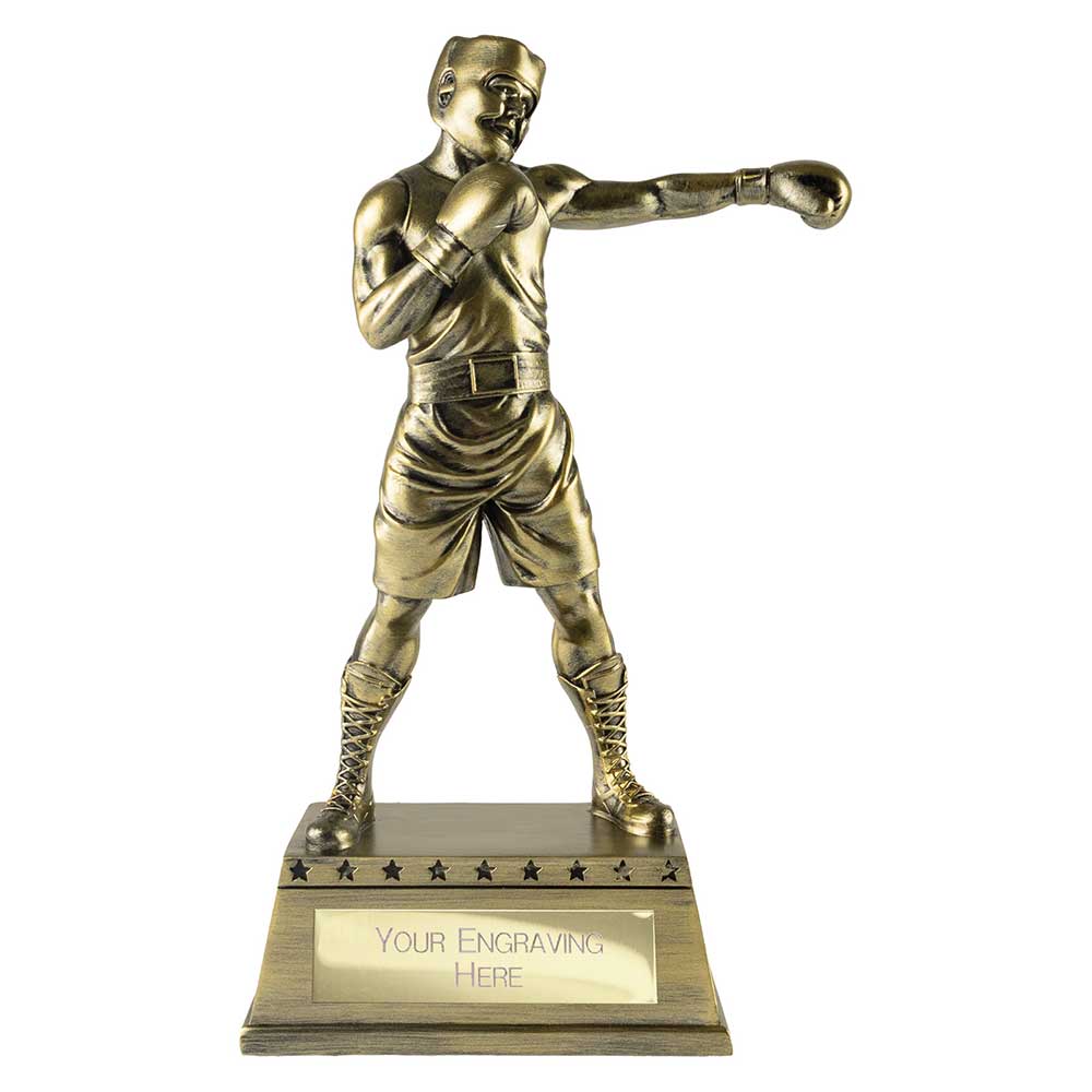 The Classic Boxing Award Metallic Antique Gold