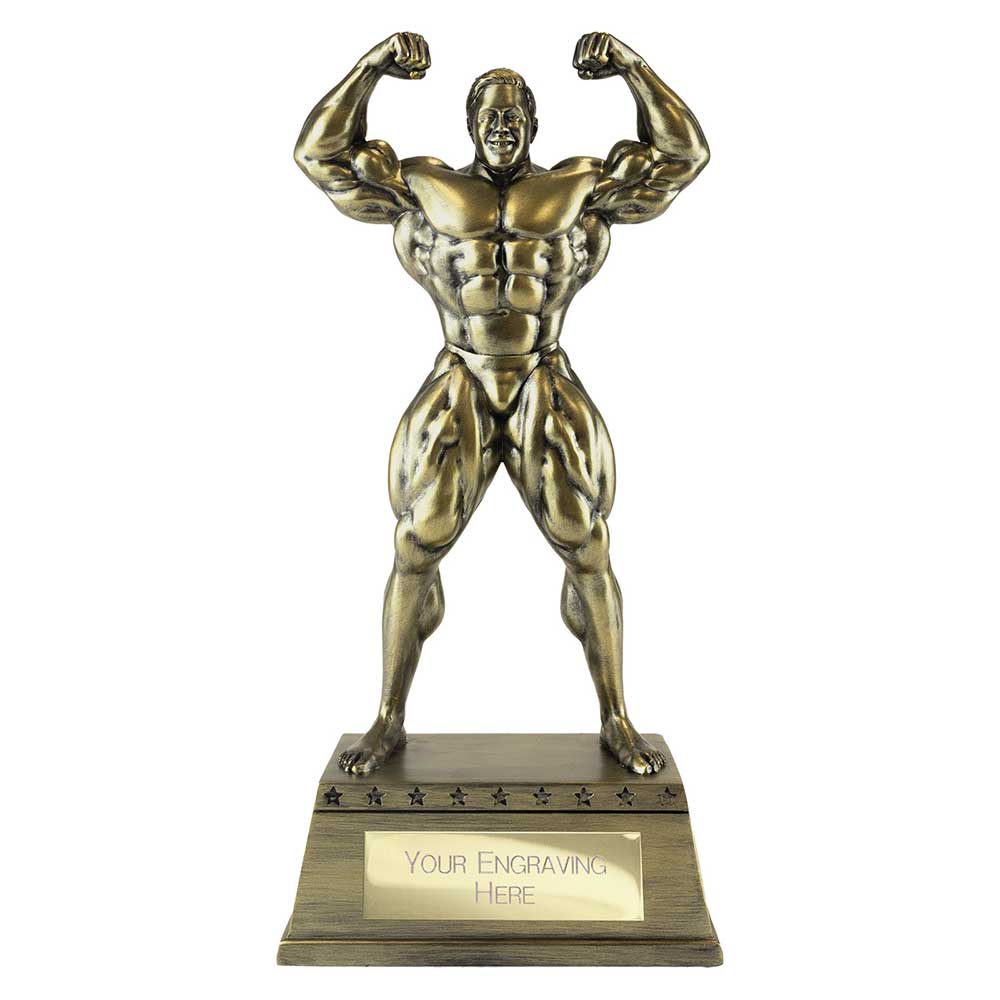 The Classic Strongman Award Metallic Antique Gold