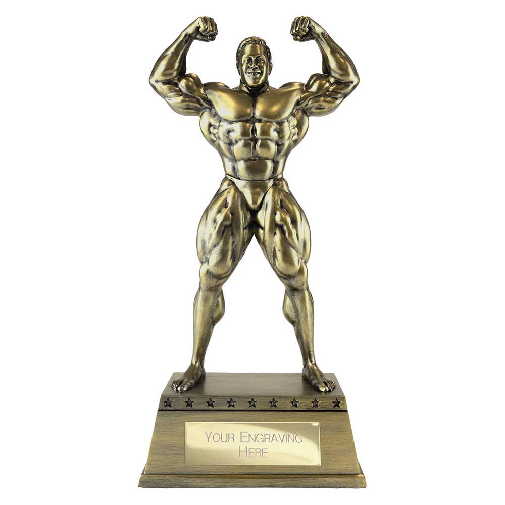 The Classic Strongman Award Metallic Antique Gold