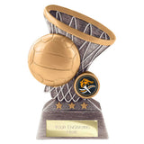 Smash Netball Award Antique Silver & Gold