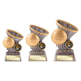 Smash Netball Award Antique Silver & Gold