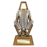 Immense Football Award Antique Silver & Gold