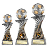 Dynamic Football Award Antique Silver & Gold