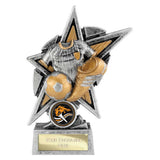 Speedstar Football Award Antique Silver & Gold