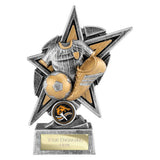 Speedstar Football Award Antique Silver & Gold