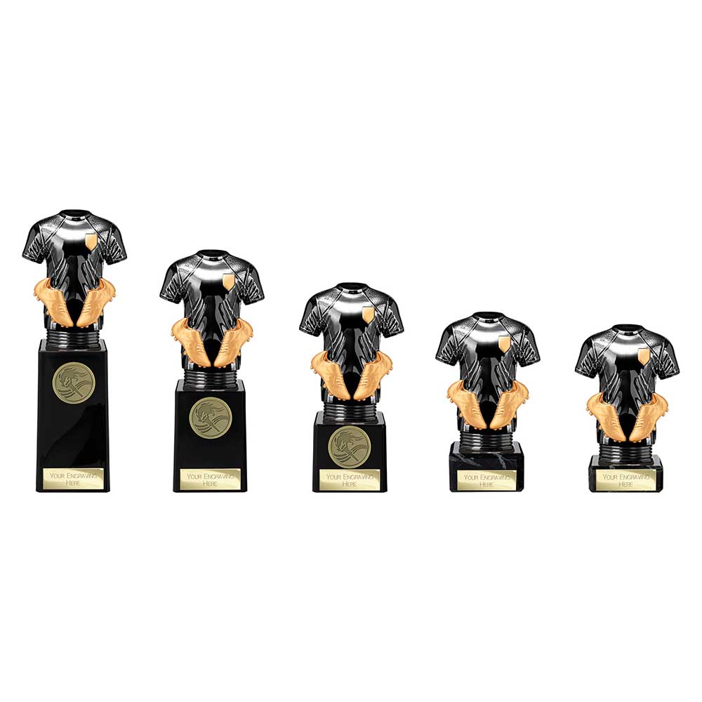 Black Viper Legend Football Strip Award - Trophies - Prudhoe Rosettes