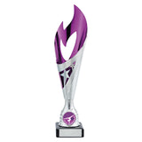 Inferno Plastic Laser Cut Cup Silver,Purple & Pink