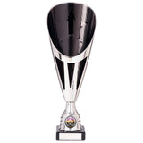 Rising Stars Deluxe Plastic Lazer Cup Silver & Black