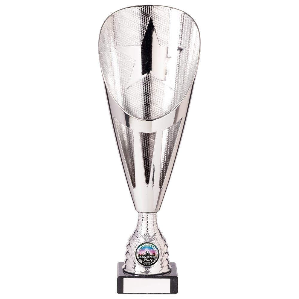 Rising Stars Deluxe Plastic Lazer Cup Silver