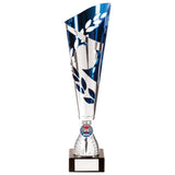 Zeus Lazer Cut Metal Cup Silver & Blue