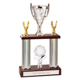Gigantic Double Tower Trophy Gold & Silver