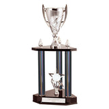 Epic Triple Tower Trophy Silver & Black
