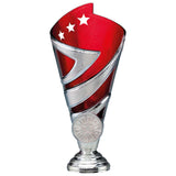 Hurricane Multisport Plastic Cup Silver & Red