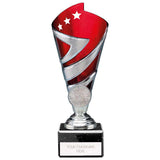 Hurricane Multisport Plastic Cup Silver & Red