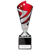 Hurricane Multisport Plastic Cup Silver & Red