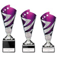 Hurricane Multisport Plastic Cup Silver & Purple - Trophies - Prudhoe Rosettes