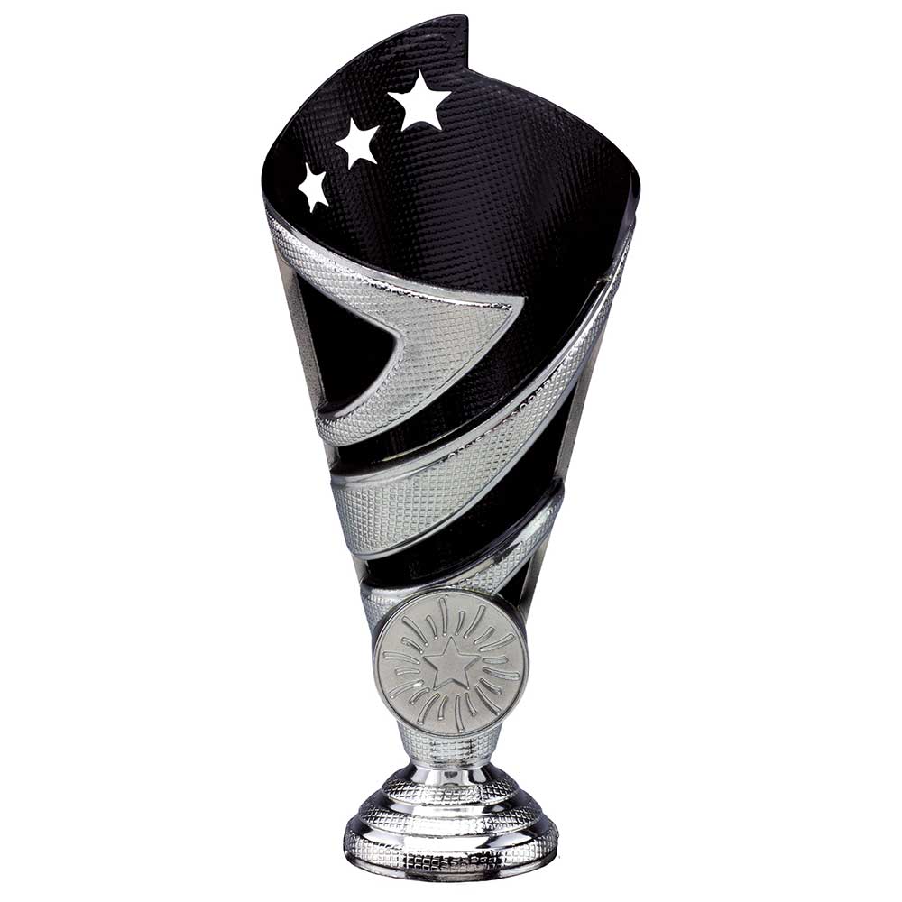 Hurricane Multisport Plastic Cup Silver & Black