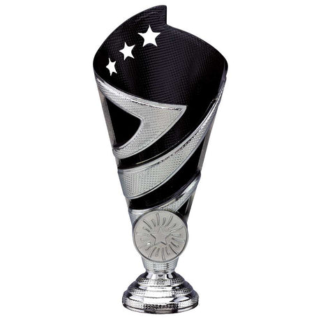 Hurricane Multisport Plastic Cup Silver & Black