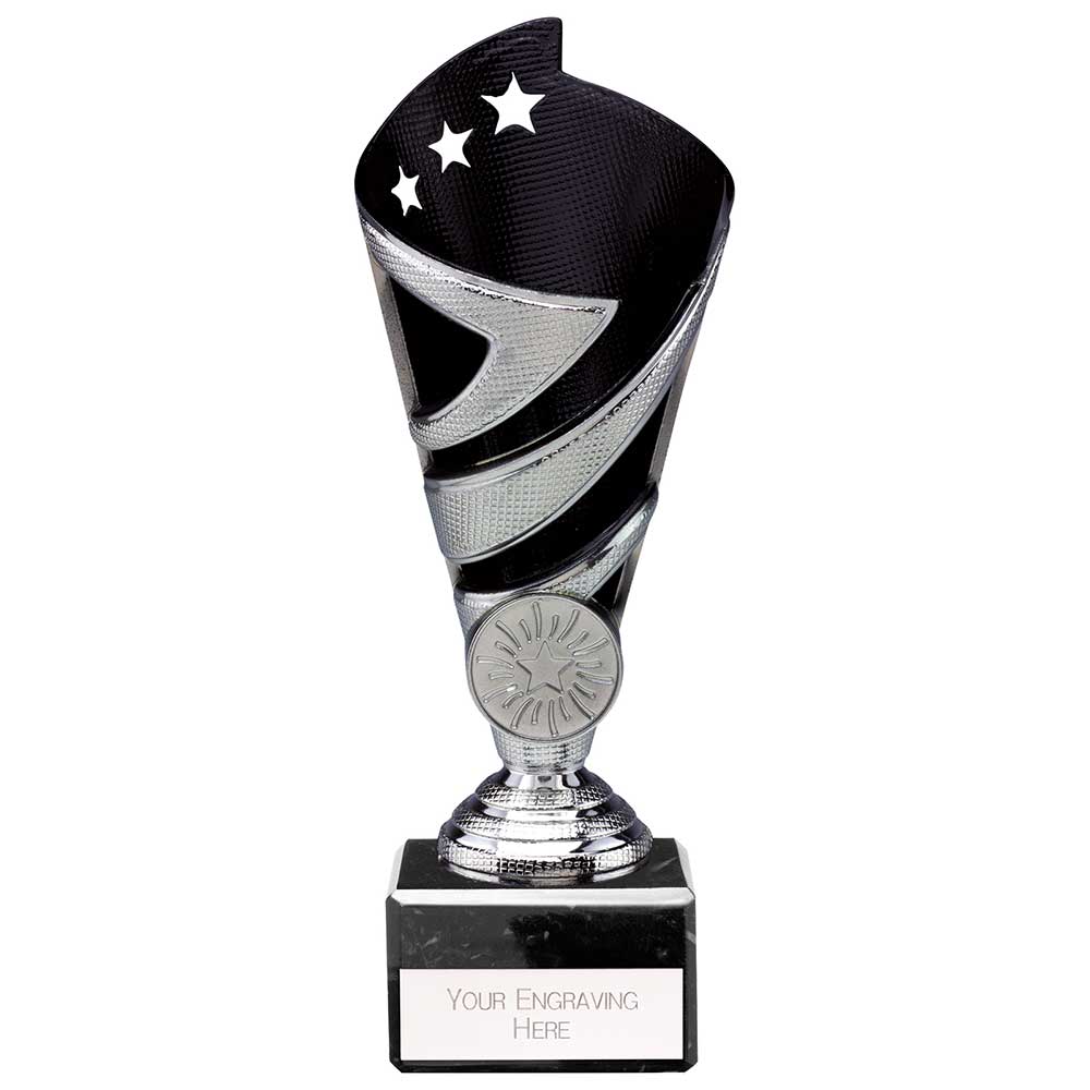 Hurricane Multisport Plastic Cup Silver & Black