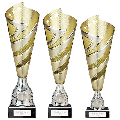 Hurricane Altitude Plastic Cup Gold - Trophies - Prudhoe Rosettes