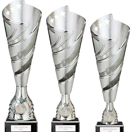 Hurricane Altitude Plastic Cup Silver - Trophies - Prudhoe Rosettes