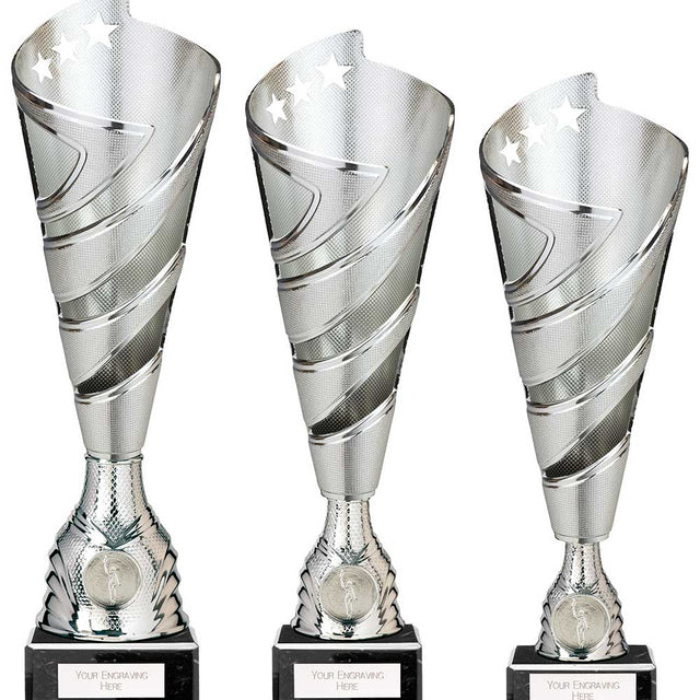 Hurricane Altitude Plastic Cup Silver - Trophies - Prudhoe Rosettes
