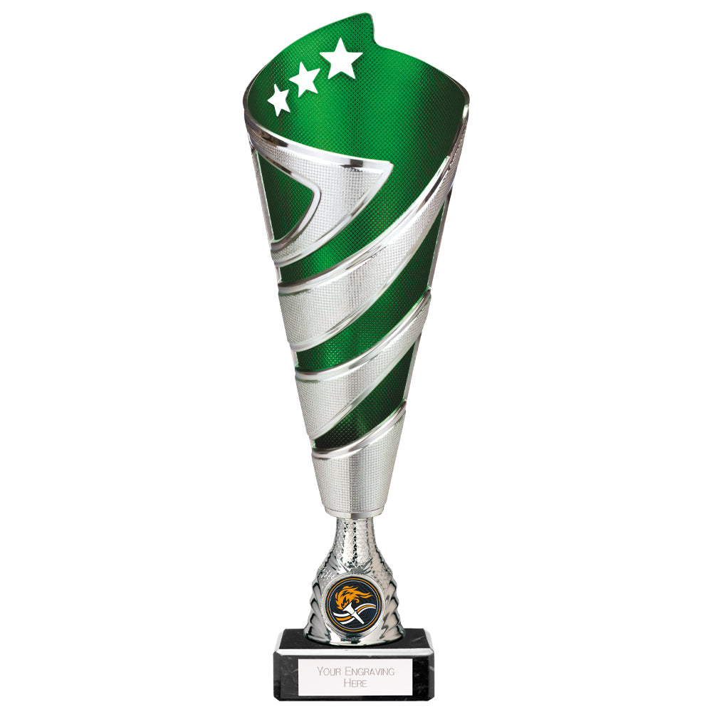 Hurricane Altitude Plastic Cup Silver & Green