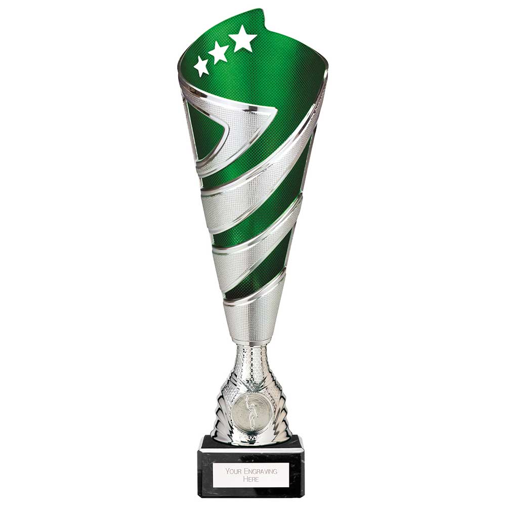 Hurricane Altitude Plastic Cup Silver & Green